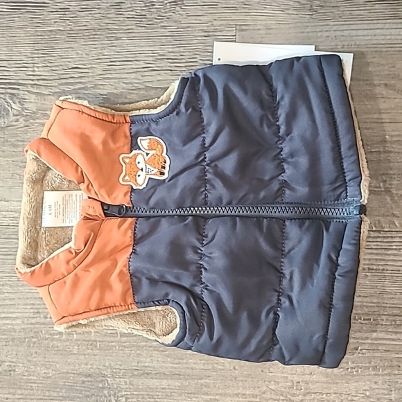 Robeez Fox Reversible Vest Size 6-9 Months - Picture 2 of 4
